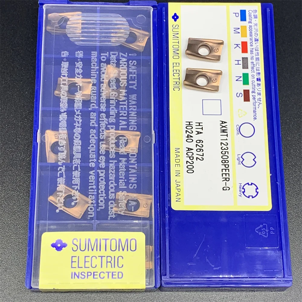 AXMT123508PEER-G di alta qualità ACP200 utensile per tornitura interna utensile per tornitura di metalli utensili per tornio CNC 10 pz AXMT 123508