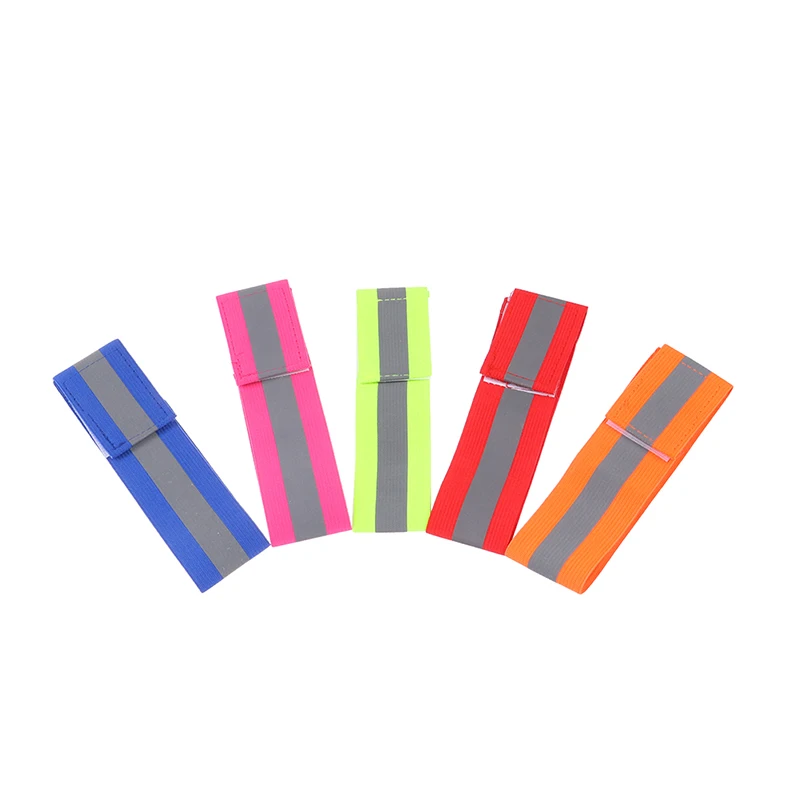 Reflecterende Bands Elastische Armband Polsband Enkel Been Bandjes Veiligheid Reflector Tape Bandjes Voor Night Joggen Wandelen Fietsen