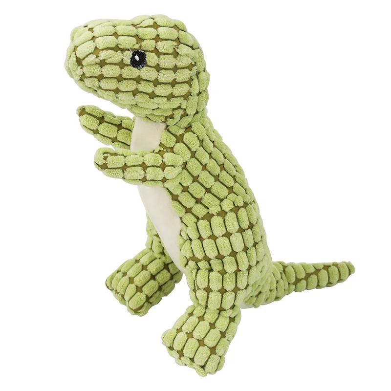 Pets Dog Chew Stuffed Funny Dinosaur Shape Cats Corn Wool Vocal Toy Apply To Training Exercise Simulation Animal Chihuahua Toys