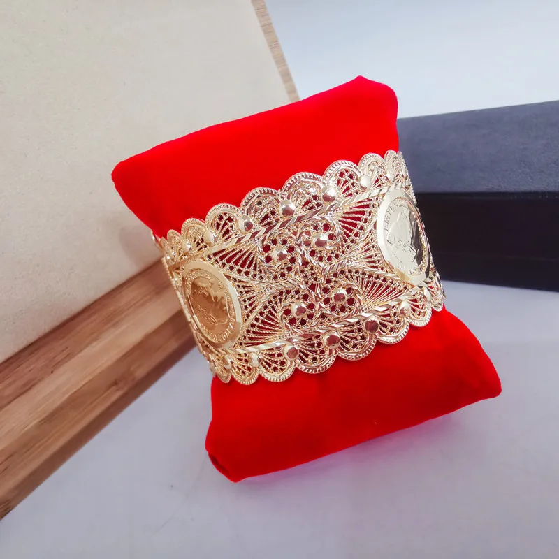Fashion French Napoleon head empty wisp design bracelet Women's ball engagement bracelet Algerian wedding jewelry