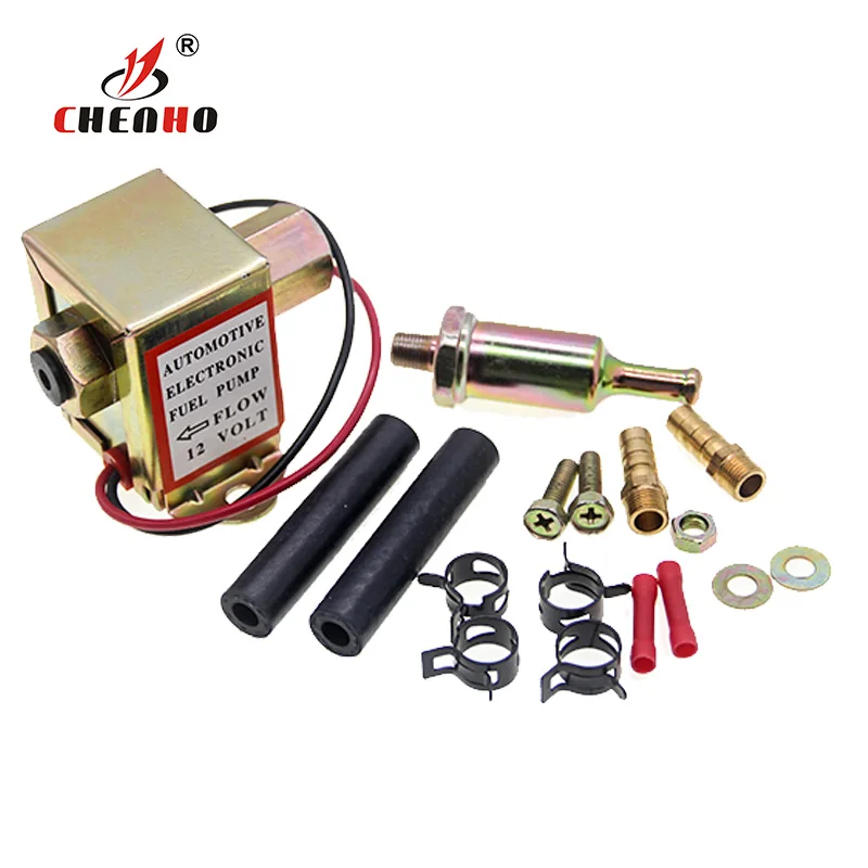 12V red top square electric fuel pump 40106 P502  for carburetor for F-ORD with full accessories