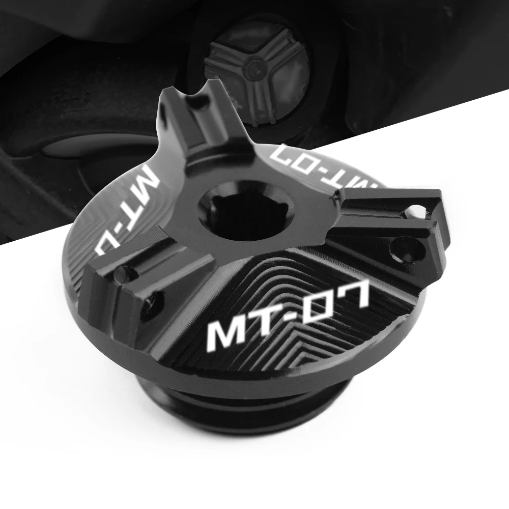 

2021 New For Yamaha MT07 MT-07 FZ07 MT 07 2014-2020 2021 Motorcycle CNC Aluminum Oil Filler Cap Cover M20*3.0