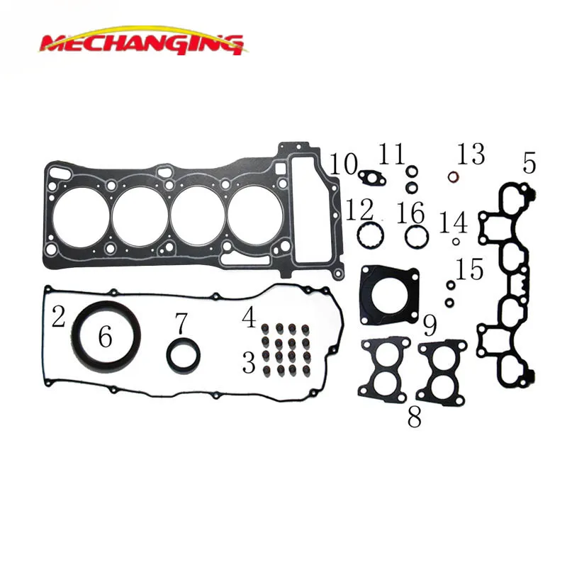 QG18DE FOR NISSAN SENTRA ALMERA TINO V10 1.8 SUNNY Coupe Hatchback Saloon Engine Parts Full Set Engine Gasket 10101-4M785