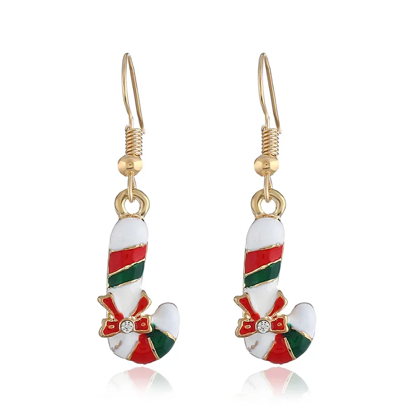 Alloy Christmas  series Jewerly Sets Rhinestone Earrings For  Women