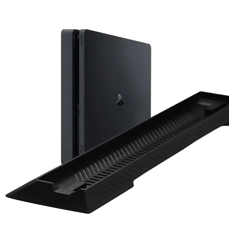 Data Frog-soporte Vertical negro para consola PS4 Slim, Ventilación de refrigeración integrada para Sony PlayStation4 Slim, soporte de montaje en base