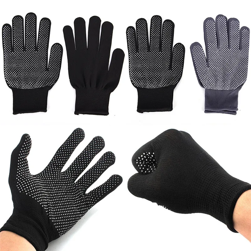 1Pair Hair Straightener Perm Curling Hairdressing Heat Resistant Finger Glove Hair Care Styling Tools Thermal Styling Gloves