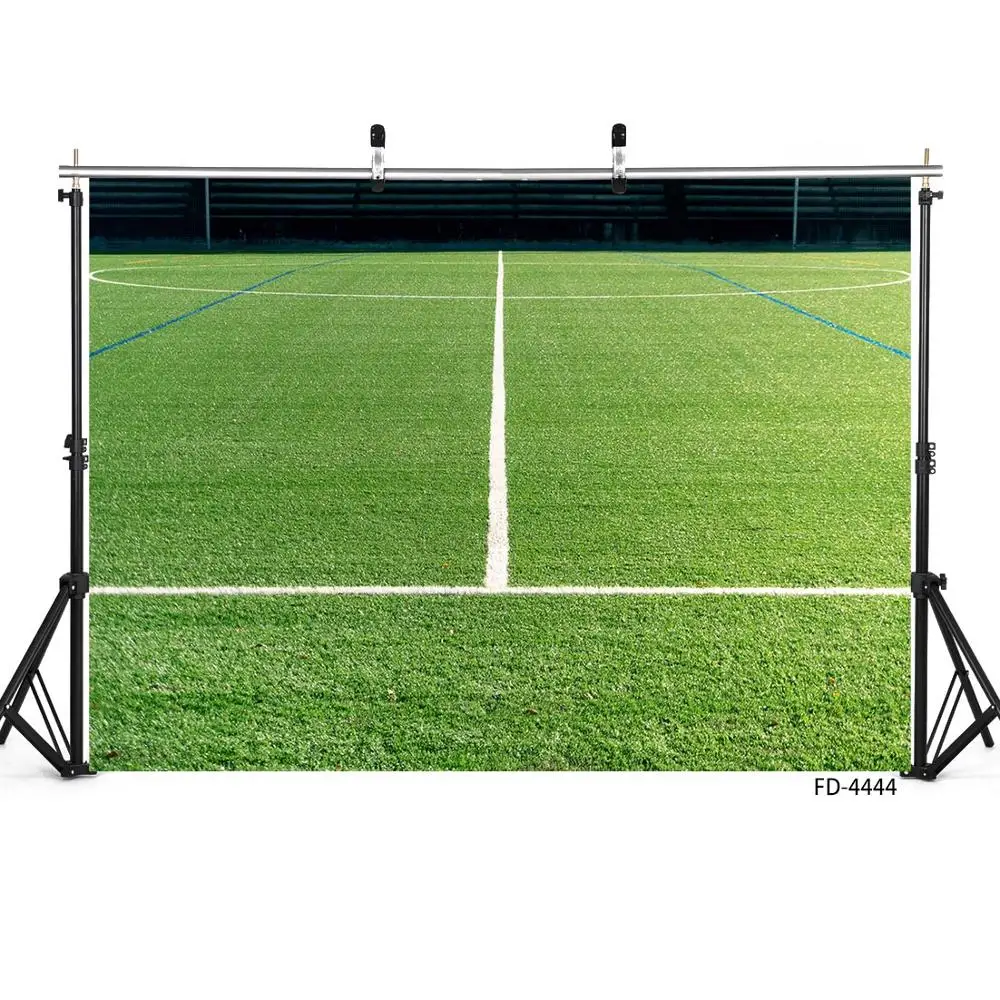 Football Field Grassland Photography Backdrops Customized Background Photo Studio for Children Baby Sport Game Party Photoshoot