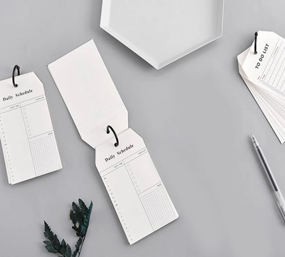 2 Pack Premium Check List Note Pad Daily to Do List Notepad Memo pad With Ring For Shopping Lists Reminders  Appointments