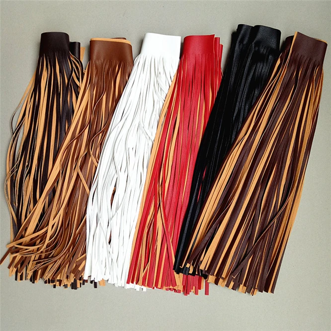 

10pcs/lot High-quality 70cm Rayon Suede Leather tassel lace for clothing skirt garment bag handmade DIY hem accessories