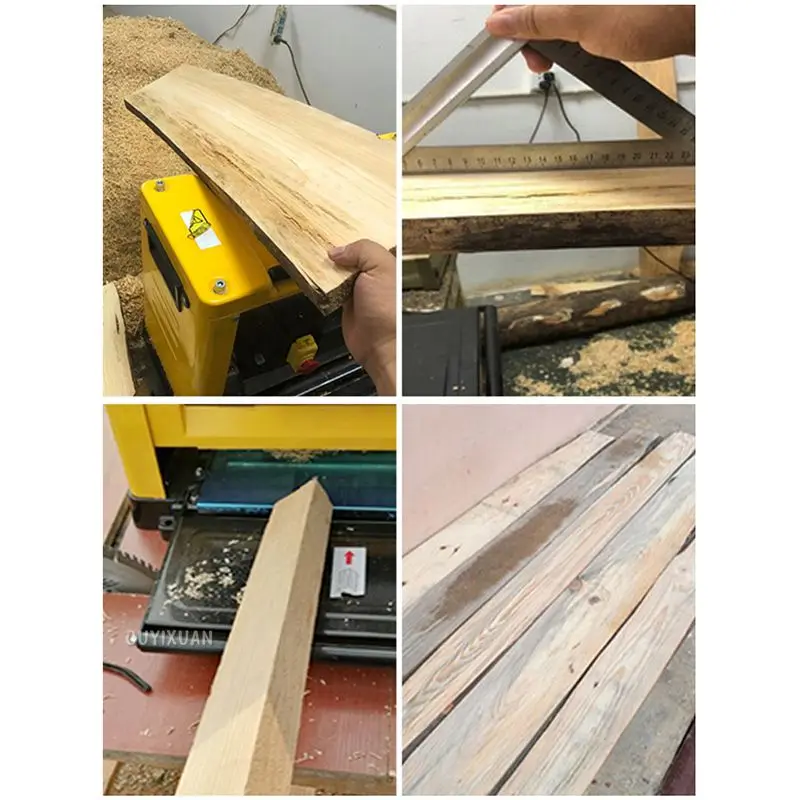 13 Inch Woodworking Planer Multi-function Electric Planing Plane Sheeting Thicknesser Household Woodworking Planing Machine