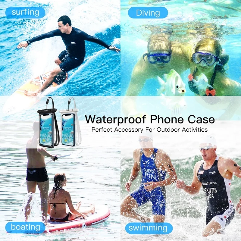 FONKEN Waterproof Phone Case For Iphone Samsung Xiaomi Swimming Dry Bag Underwater Case Water Proof Bag Mobile Phone Coque Cover - AliExpress 202192403 FONKEN Waterproof Phone Case For Iphone Samsung Xiaomi Swimming Dry Bag Underwater Case Water Proof Bag Mobile Phone Coque Cover - AliExpress 202192403