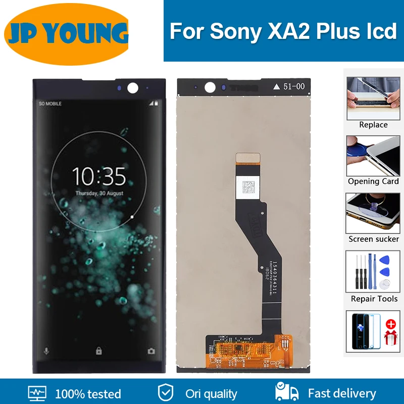 

6.0" lcd For SONY Xperia XA2 Plus LCD Display Touch Screen Digitizer Replacement LCD For SONY Xperia XA2 Plus Display With Frame