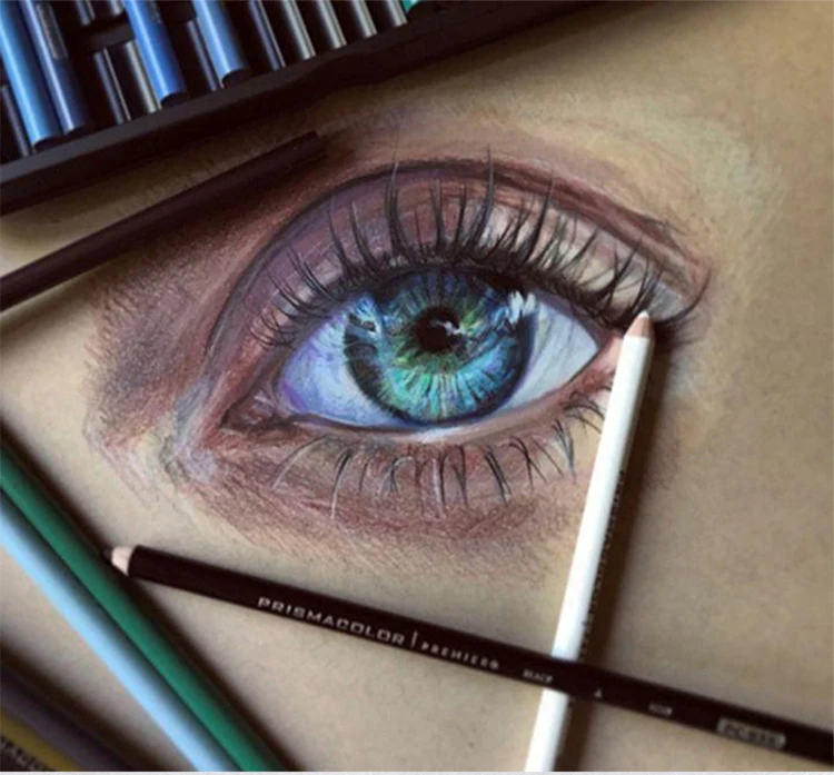 PRISMACOLOR Art Professionelle ölige Buntstifte, einfarbig, Lapis de cor, Zeichnung, Buntstiftzubehör, PC927/938/1092/1093 – Detail 15