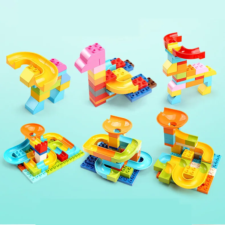 Bulk Big Marble Race Run Track Classic Basic Building Blocks Compatible Complementary Parts Slide Bricks Accessory Toys Gift