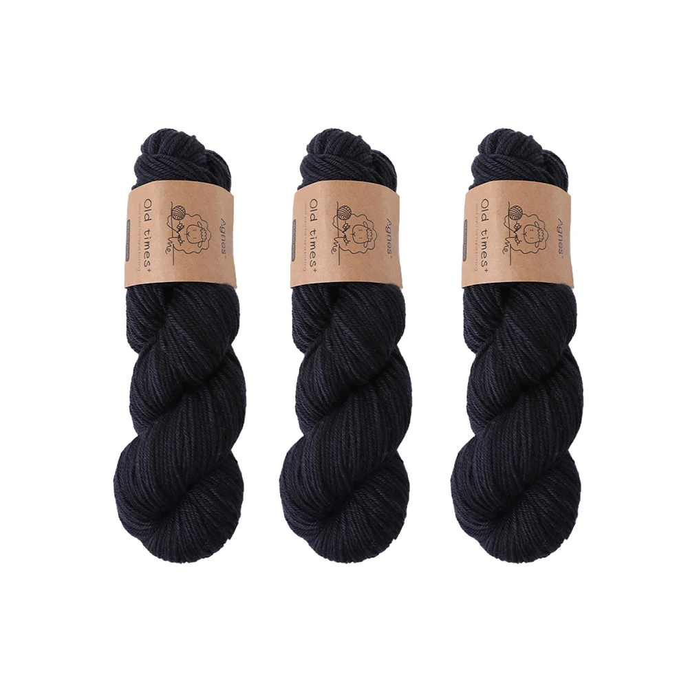 3 stks Breigaren Merinowol Hand Zachte Trui Sjaal Hoed Geweven Regenboog Baby DK Draad 100g/Strand