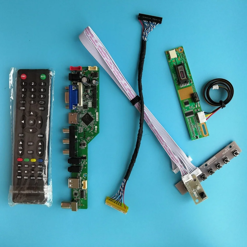 

TV controller board AV VGA for B121EW01 V5 B121EW01 1280X800 LCD panel 12.1" screen monitor HDMI-comaptible USB Audio display