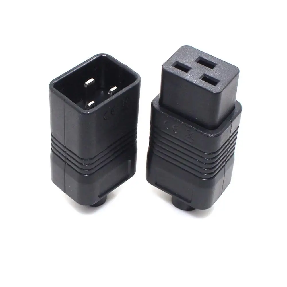 PDU/UPS Socket Standard IEC320 C19 C20 16A 250V AC Electrical Power Cable Cord Connector Removable plug Female Male Plug Adapter