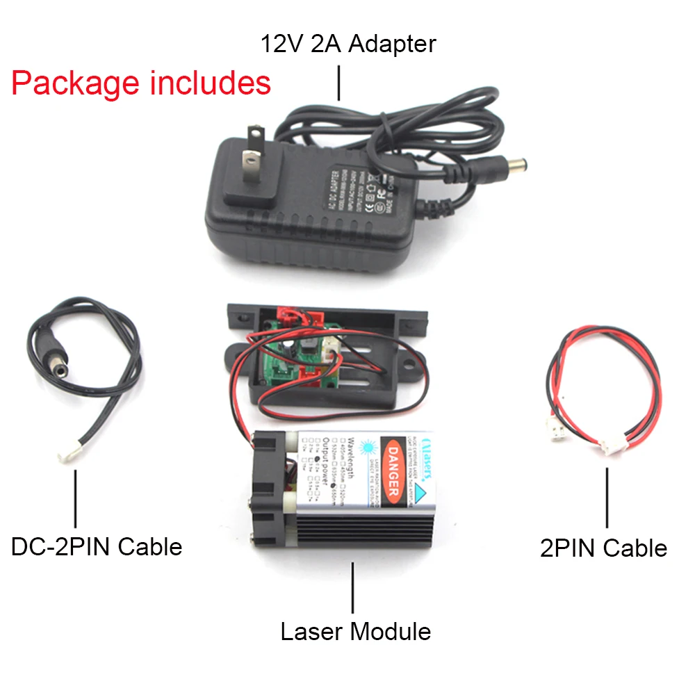 505nm 100mW 12V 30*30*45mm Grün Laser Modul DIY Grün Laser Kopf mit TTL modulation Unterstützt PWM Power Einstellung Adapter