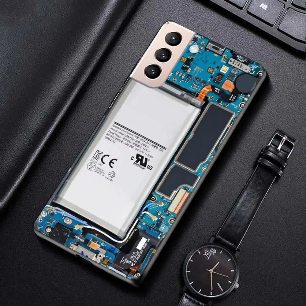 classic motherboard Circuit board For Samsung Galaxy S21 S20 Ultra S10 Plus Lite S20FE 5G Case For Galaxy S10e S9 S8 Edge Shell