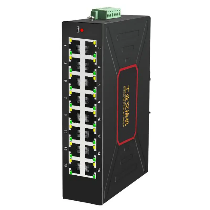 16 Port 10/ 100M Netzwerk Switchs RJ-45 lan Schalt DIN Schiene Typ RJ45 Netzwerk Schalter