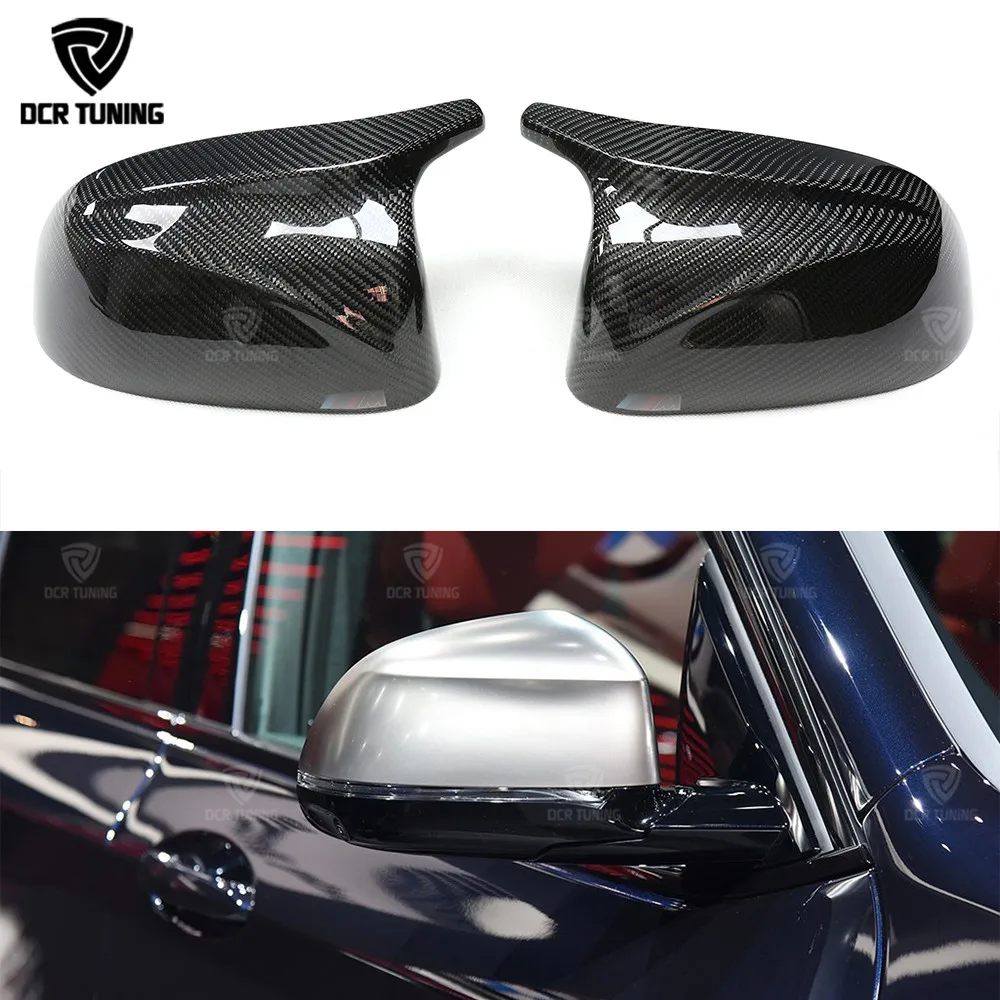 

Replacement Style For BMW New models X3 G01 X4 G02 X5 G05 Carbon Fiber Rear Side View Mirror Cover M Look With M Logo 2018 - UP