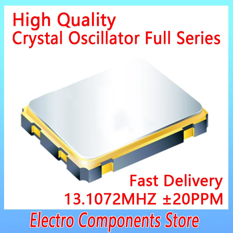5PCS/Lot 4Pin 2520 2.5*2.0mm 13.1072MHZ SMD Chip Active Crystal Oscillator OSC 1.8V 13.1072M Quartz Crystal Oscillator Low Power