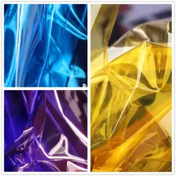 0.2mm Transparent TPU Fabric Liquid Plastic Film DIY Waterproof Raincoat Crystal Bags Stage Decor Clothes Designer Fabric