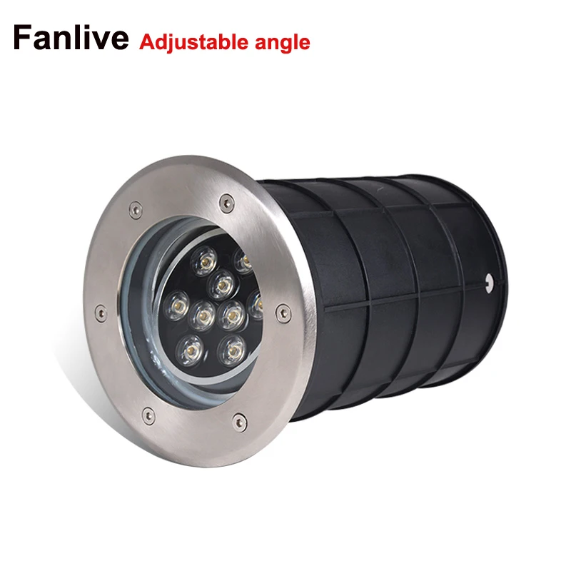 (5pcs/lot) 5*1w Adjustable Angle AC85-265V IP67 Dimmable Led Garden Ground Path Floor Underground Buried Yard Lamp