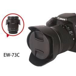 Canon EW-73C Camera lens hood 10-18mm F4.5-5.6 DSLR camera lens 10 18 accessories  67mm buckle lens cover UV mirror ew 73c EW73