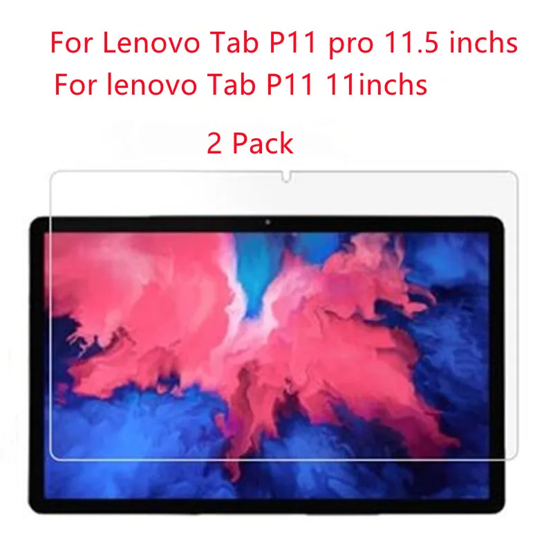 2Pcs 2020 New Tempered Glass Screen Protector For Lenovo Tab P11 Pro 11 11.5 inches 0.3mm 9H Tablet Anti Scratch Protective Film