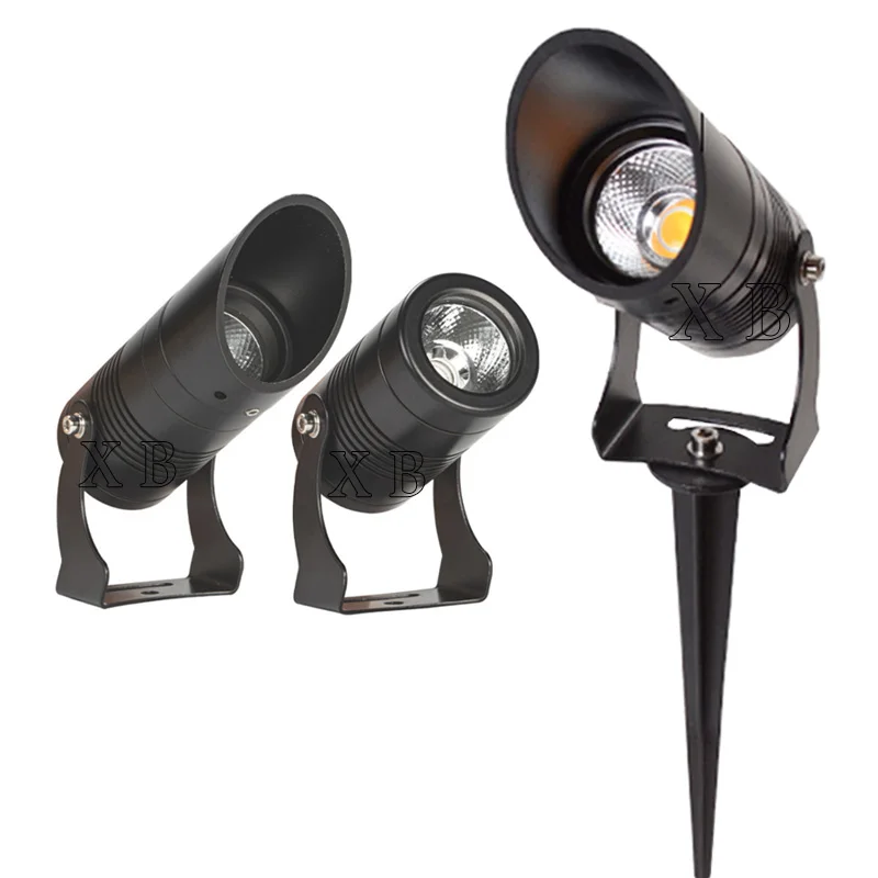 Waterproof spike Landscape led Lawn light DC12V AC110V 220V Landscape Spot Light IP65 outdoor led spike light 7w 10w garden lamp