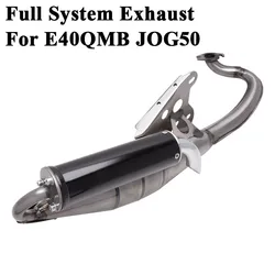 Slip On For E40QMB 2 Stroke JOG50 JOG Motorcycle Stainless Steel Exhaust System Escape Scooter Front Link Pipe Muffler