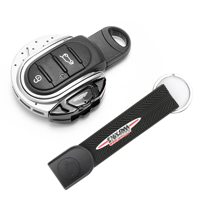 Gtinthebox Schlüsselhülle JCW Bremsscheiben-Form 3/4-Tasten-Schlüsselanhänger-Gehäuse mit Schlüsselring und Gürtelhalterung für MINI Cooper F55 F56 F57 F60 – Detail 11