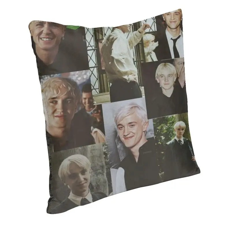 Tom Felton Collage Throw Pillow Covers Home Decor Nordic Sofa Cushion Cover Square Pillowcase Double-sided Printing