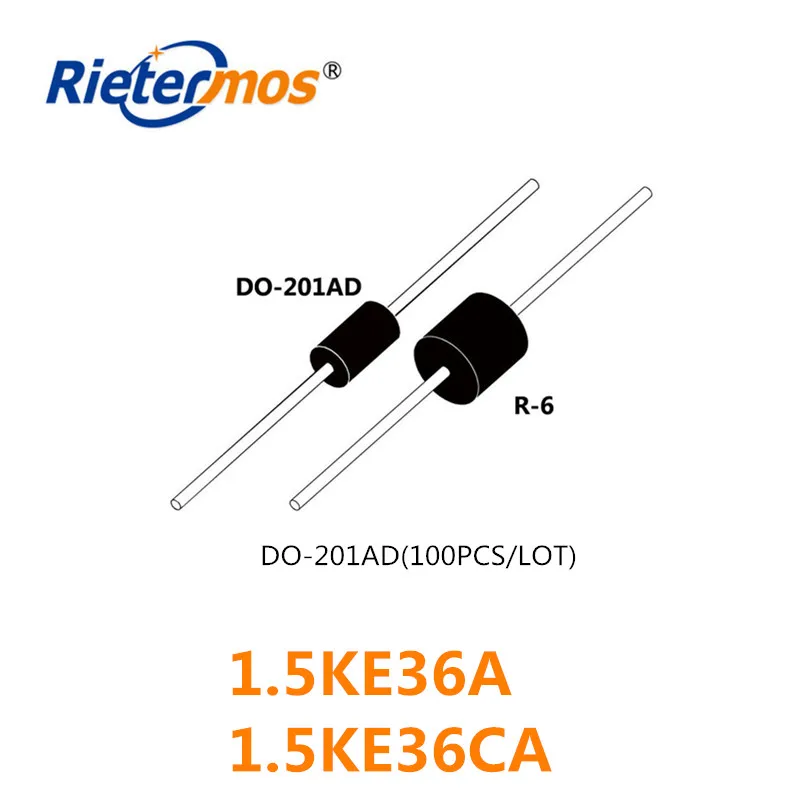 100PCS 1.5KE36A 1.5KE36CA DO-201AD HIGH QUALITY