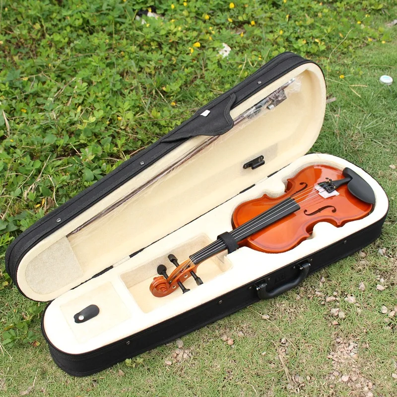 Violin Case1/10 1/8 1/4 1/2 3/4 4/4 A Make Violino Velvet Black Hard Box Backpack Safety Protection Gig Basic Fiddle Canvas