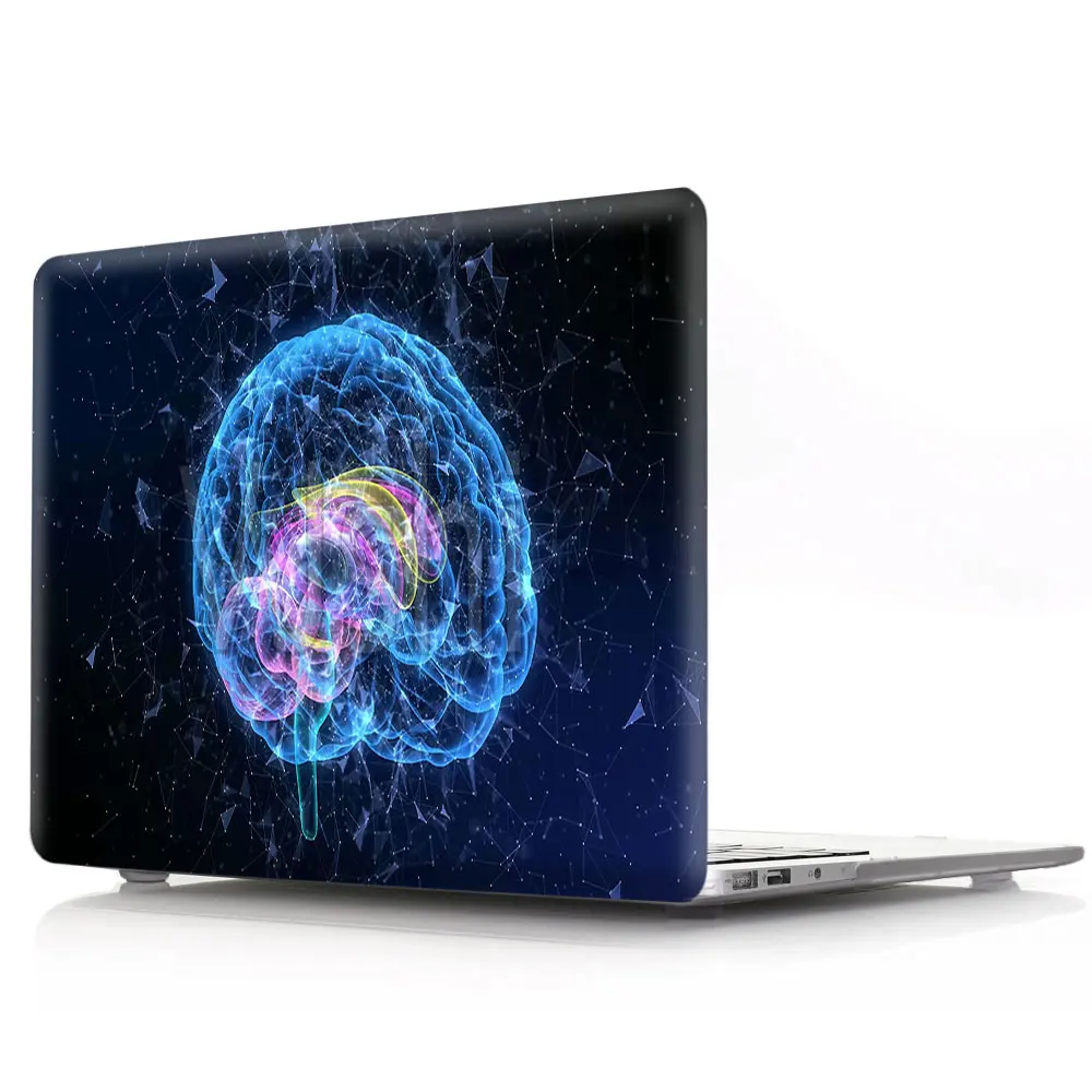 brain Case for MacBook M1 M2 Air 13:A1466 A2681A2179 A2337 Pro 14 16 Retina 11 12 15 inch A2338 A1706 A1989 A2159 A2289 A2251