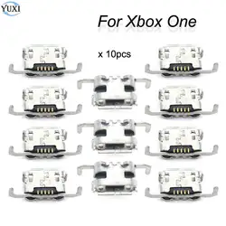 YuXi 10pcs/lot Micro USB Jack Power Charging Port Socket Charge Connector Dock For Xbox One Controller