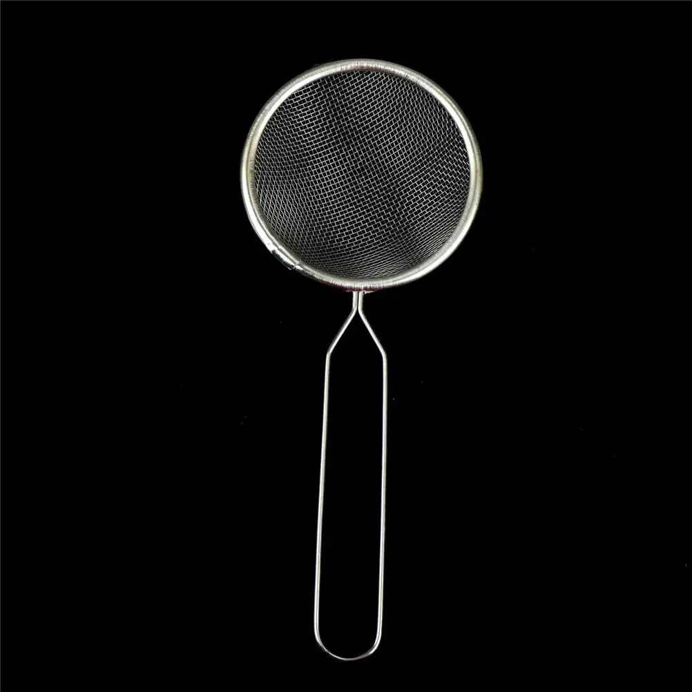 Fine Mesh Wire Oil strainer colander Spoon Strainer Flour Colander Sieve Sifter Kitchen Cooking Tool