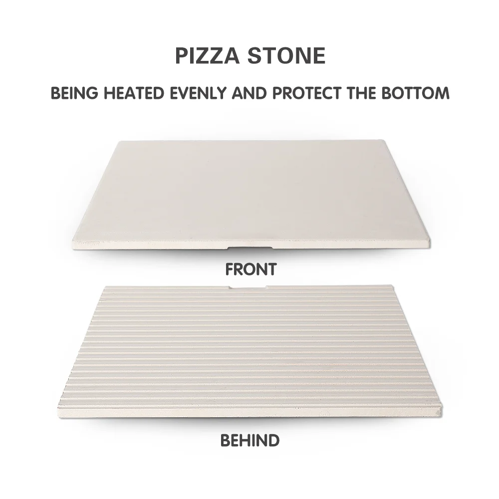 ITOP Oven Pizza Elektrik Mesin Pemanggang Baja Tahan Karat Komersial/Rumah Tangga Kompor Pizza Batu Roti Elemen Pemanas Ganda