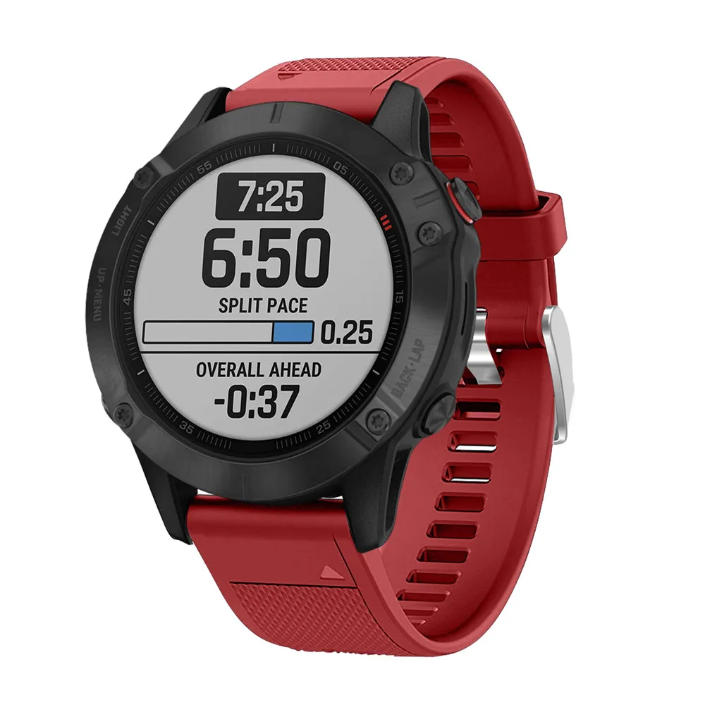 Dây Đeo Silicone Dây Đồng Hồ Dành Cho Garmin Fenix 5 5X 5 6S Plus 6 6X 6S Pro 3HR Phát Hành Nhanh dây Đeo Đồng Hồ 20 22 26Mm Easyfit Wris Vòng Tay