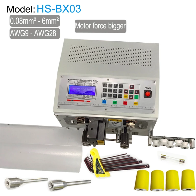 Computer Automatic Wire Stripping Machine Cutting Cable Crimping and Peeling From 0.1 To 6mm2 moving by Motor