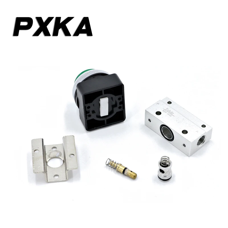 صمام هوائي يدوي ، مفتاح صمام الهواء ، صمام زر ، نوع الأسطوانة ، صمام ميكانيكي #6