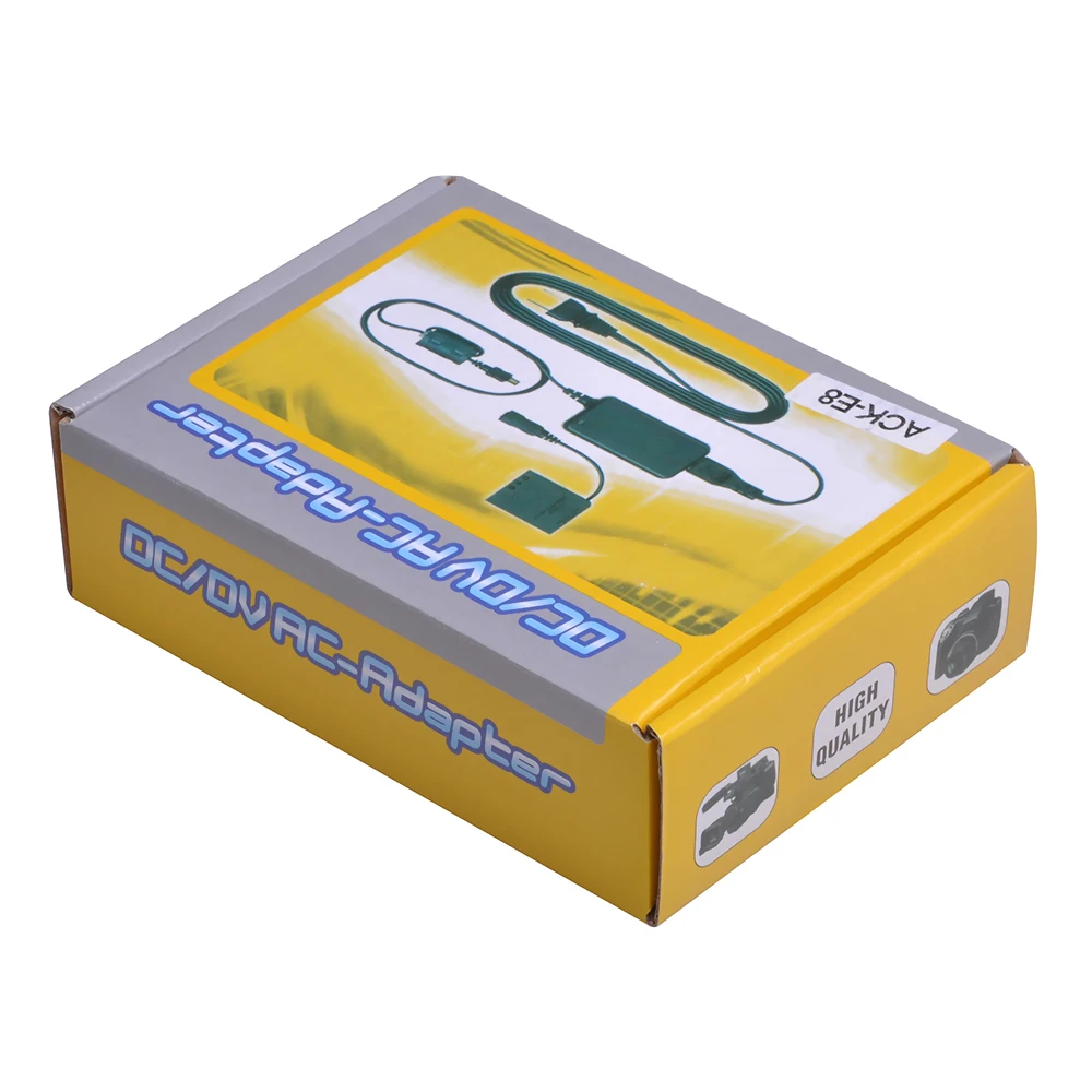 ACK-E8 ACKE8 Kit de adaptador de corriente alterna para cámaras Canon LP-E8 EOS Rebel T2i T3i T4i T5i 550D 600D 650D 700D Kiss X4 X5 X6
