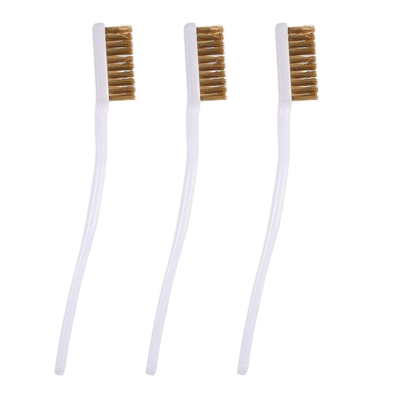 

3Pcs Nozzle Cleaner Tool Copper Wire Toothbrush Copper Brush Hand Hot Bed Cleaning Block Wire Brush 3D Printer Parts