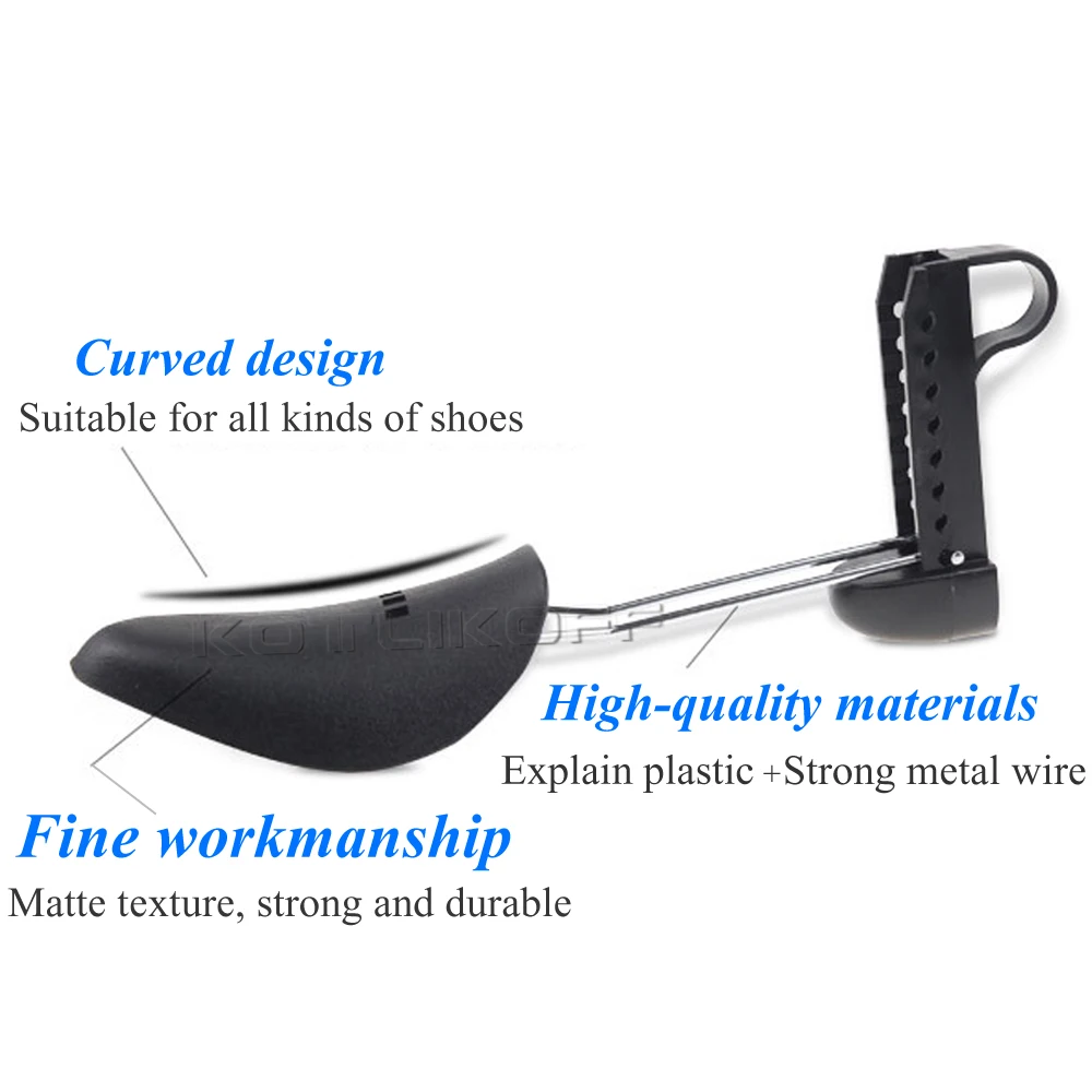 Picture 3: KOTLIKOFF Adjustable Plastic Boots Shoe Stretcher Household Durable Solid Black Shoe Tree Expander Extender Shoes Support Keeper
