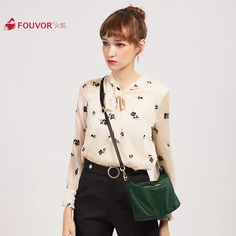 Fouvor 2023 Summer Female New Fashion Canvas Messenger Bag for Women Oxford Simple Shoulder Bags 6011-02