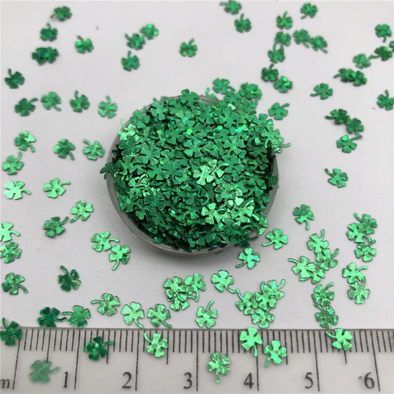 30g/Lot 4mm 14mm Clover Loose Sequins Glitter Paillettes For DIY Nail Craft,Craft Making, Wedding Decoration confetti