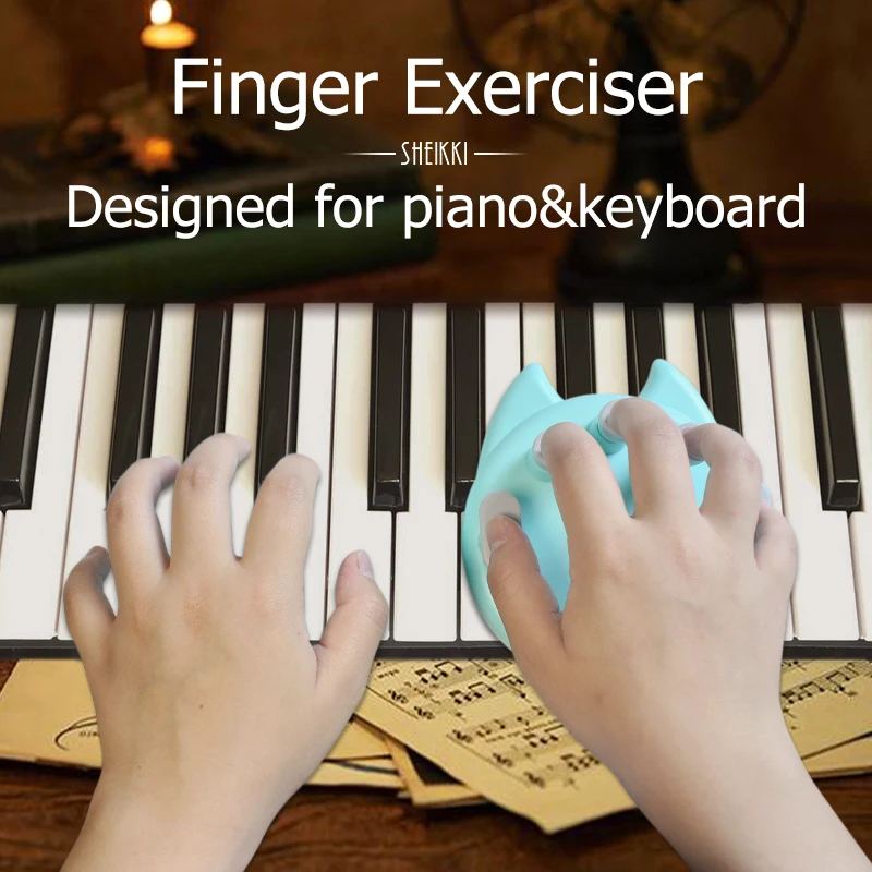 Finger Exerciser Piano Strengthener Trainer Finger Correctors Improve Dexterity and Strength Musical for Kids