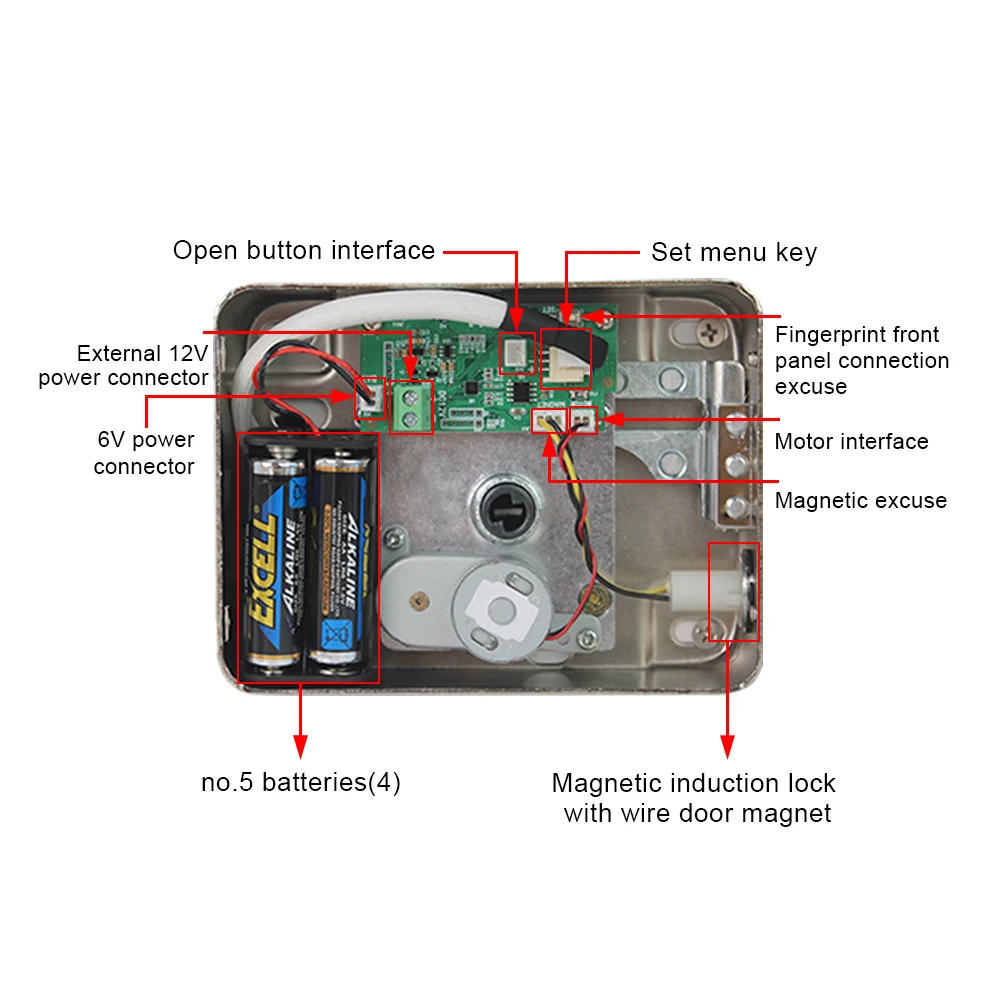Waterproof TTlock BLE WiFi App Electric Rim Door Lock Intelligent Biometric Fingerprint NFC Smart Lock for outdoor Gate door